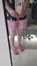 浪莎运动短裤女夏季宽松休闲跑步健身外穿显瘦大码居家睡裤子 粉黑170 实拍图