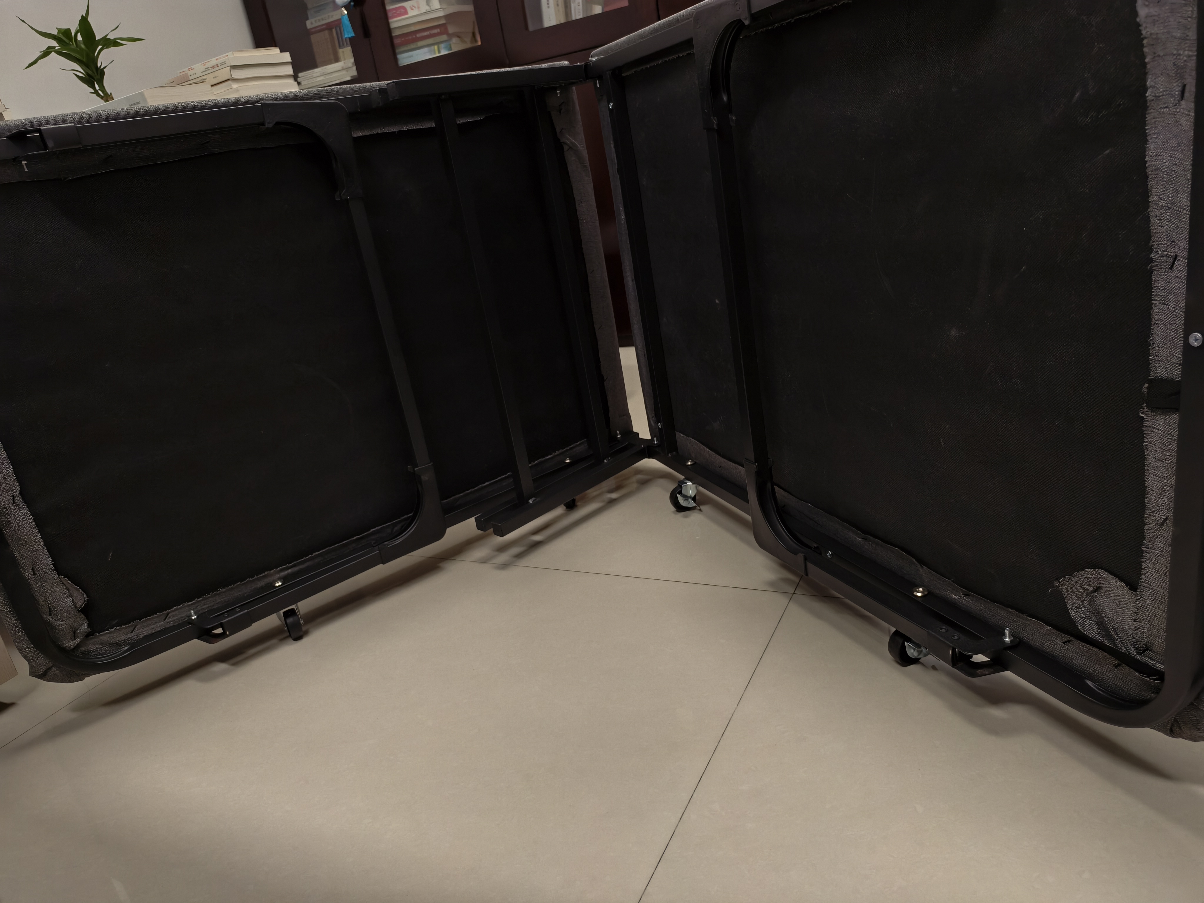 全品屋午休折叠床单人床办公室午睡床简易床医院陪护床家用折叠床 【窄款便携】舒适海绵款-宽60cm 加宽加粗方管 实拍图