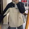 骆驼（CAMEL）三防冲锋衣户外登山服防水防风防污三合一保暖时尚运动外套 A9W214119AX，冰晶灰色/黑色，男女 M 实拍图