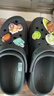 卡骆驰（CROCS）檀健次同款经典泡芙洞洞鞋百舒适男沙滩鞋女鞋休闲鞋|207521 黑色-001(含智必星) 36 (220mm) 37 实拍图