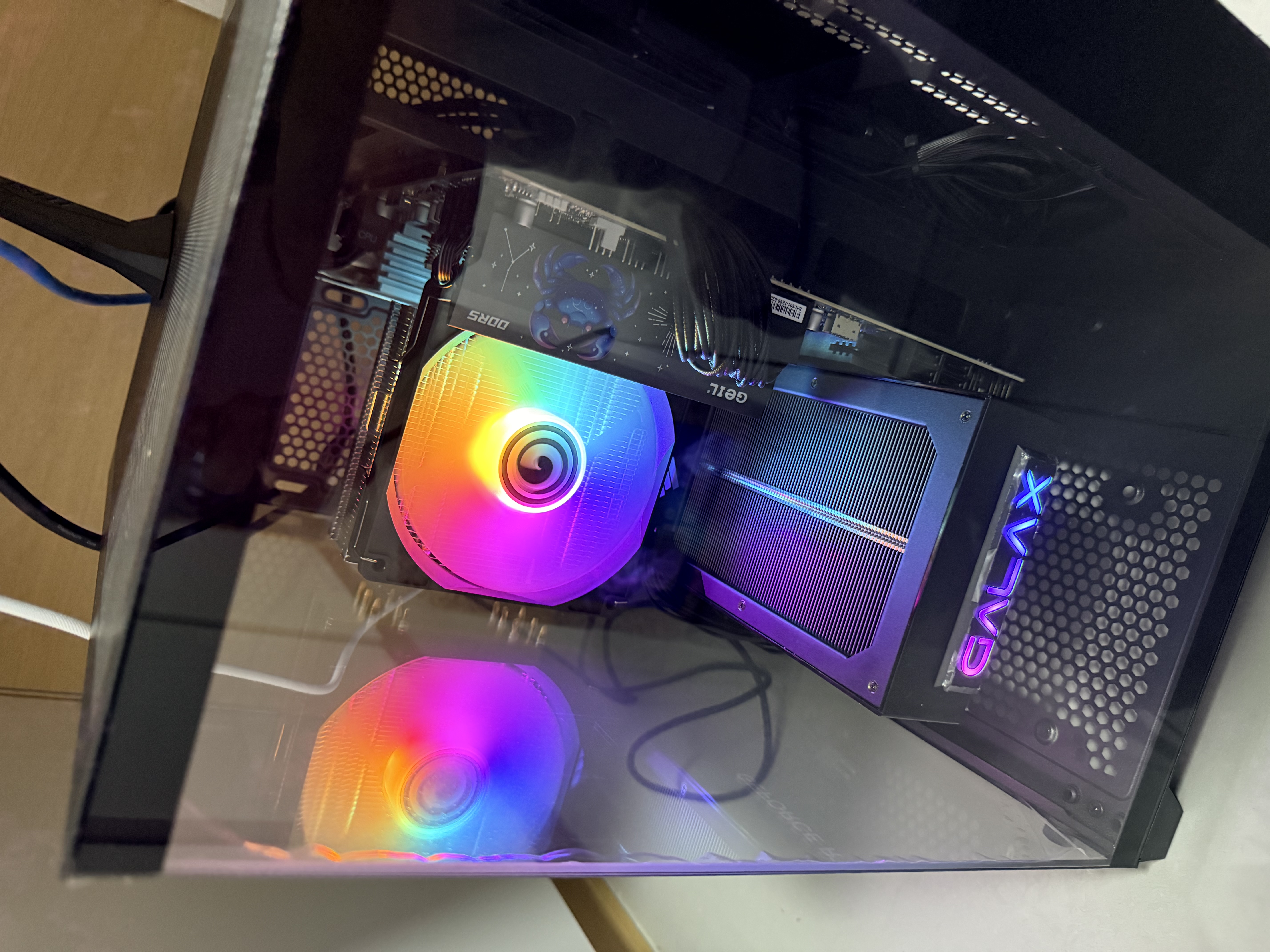 影驰AMD 9600X/RTX5060/5060Ti/5070显卡黑神话悟空打瓦吃鸡三角洲游戏电竞组装电脑AI电脑DIY组装机 配置七 9700X+RTX5060TI 实拍图