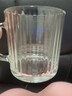 乐美雅玻璃杯带把手茶杯钢化玻璃咖啡杯高颜值大容量条纹杯500ml*2 实拍图