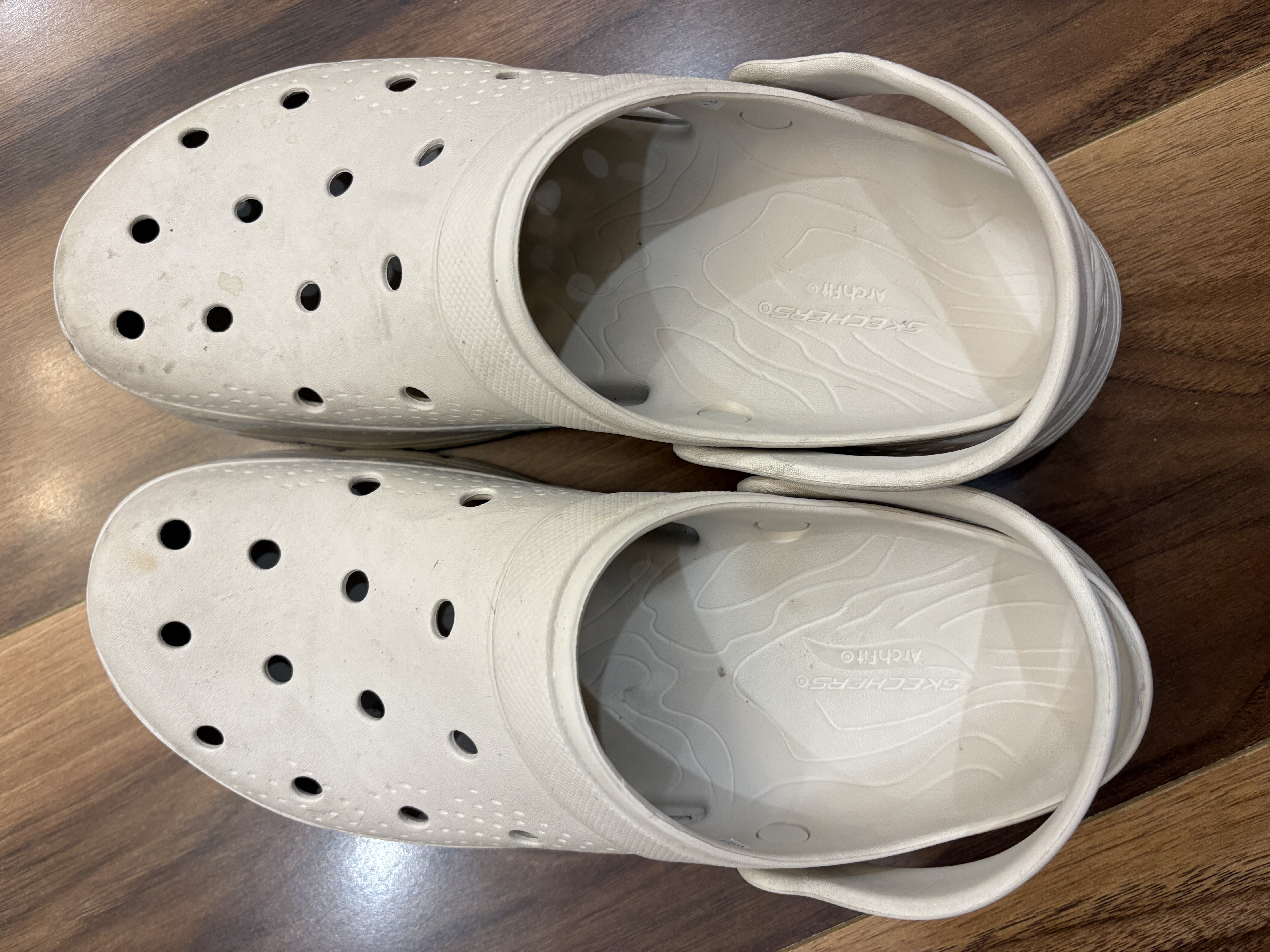 斯凯奇（Skechers）洞洞鞋男士软弹泡泡鞋软底包头凉鞋拖鞋防滑沙滩鞋 实拍图