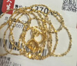 周大生【生日礼物】18K金项链黄色满天星素链K金细链送女友约0.95g 实拍图