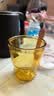 竹节杯玻璃水杯男女士带吸管杯子隔热便携咖啡杯 琥珀色 400ml 1只 实拍图