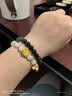 周六福金镶玉碧玉转运珠手串女金莲足金手链 Y1913361 17cm生日礼物 实拍图