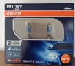 欧司朗（OSRAM）汽车大灯远光灯近光卤素灯 亮白蓝H11【色温4000K】12V 55W 实拍图