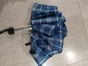 天堂伞 防风雨伞三折 便携折叠拒水晴雨两用伞商务伞男女格子兰藏青 实拍图