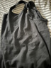 浪莎（LangSha）男士背心纯棉中青年男休闲沙滩背心工字型修身运动汗衫单件 黑色单件男背心 XL175/100 实拍图