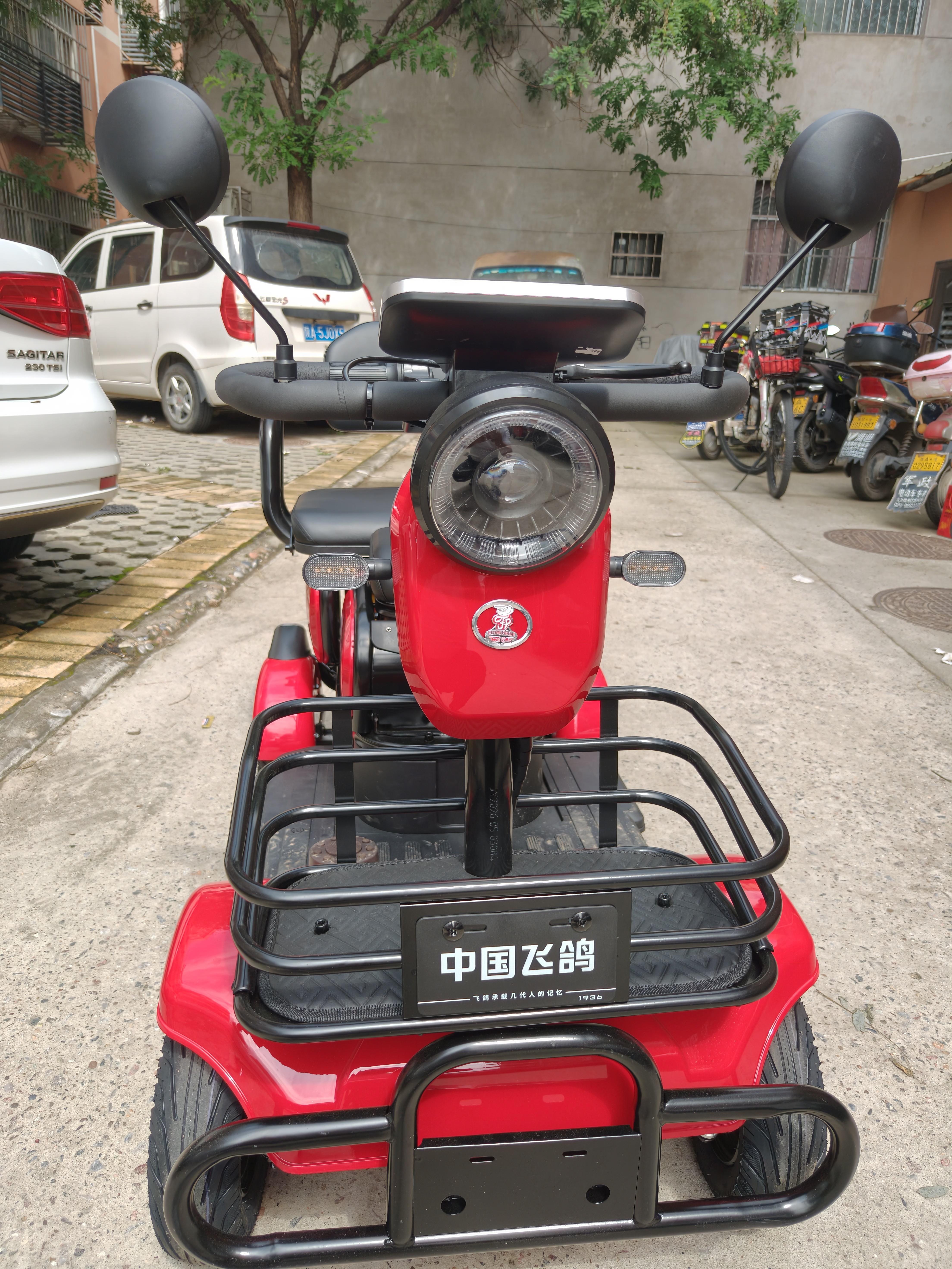 飞鸽四轮老年电动车老人代步车电动车四轮最新款高端景区观光车 【国标好电池】600W48V24AH黑金约40公里 实拍图