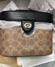 蔻驰（COACH）【品牌直供】奢侈品女包KAY盒子包斜挎包棕CBQ35 生日礼物送女友 实拍图