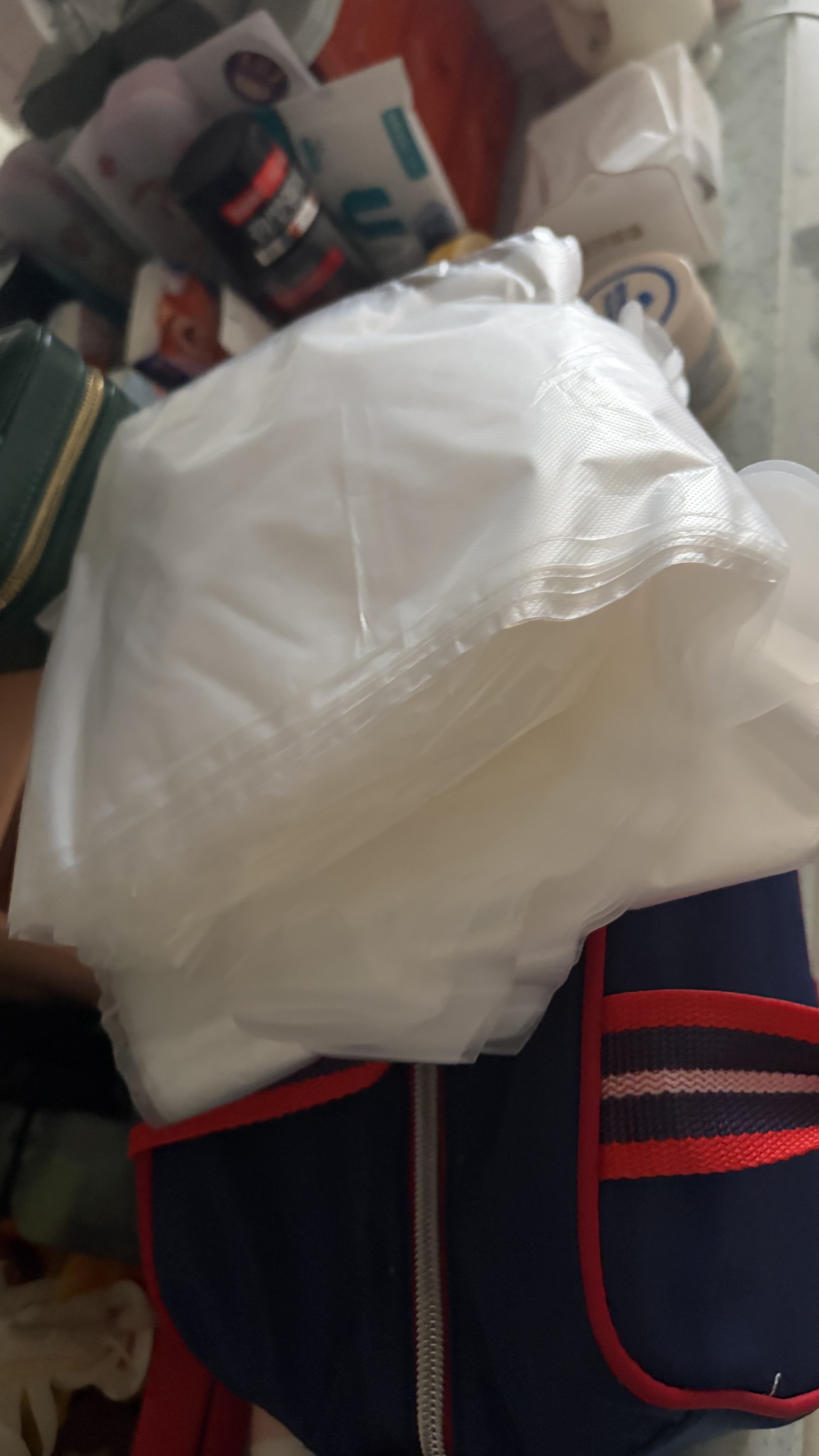 美丽雅一次性加长护臂PE手套20只55cm厨房洗碗防水洗衣服加厚耐磨长袖套 实拍图