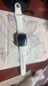 众得利苹果智能手表iwatch表带ultra2/S9/8/7/6/SE/5/通用款运动硅胶表带 月牙白【苹果表带38/40/41通用】 实拍图