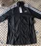 adidas简约三条纹跑步运动立领夹克外套男装秋季阿迪达斯官方 黑色/白（推荐选大一码）   M 实拍图
