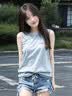 真维斯（Jeanswest）纯棉外穿背心女夏2026新款宽松时尚简约无袖t恤女圆领套头上衣服 实拍图