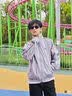 adidas宽松日常舒适运动夹克外套男女春季新款阿迪达斯官方三叶草   浅灰 (推荐选大一码)   S 实拍图