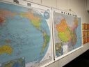 【大字版】2026新版中国地图+世界地图挂图 约1.1米*0.8米 2张精选挂杆 大字清晰 学生地图 地理学习 办公家用 装饰挂图 实拍图