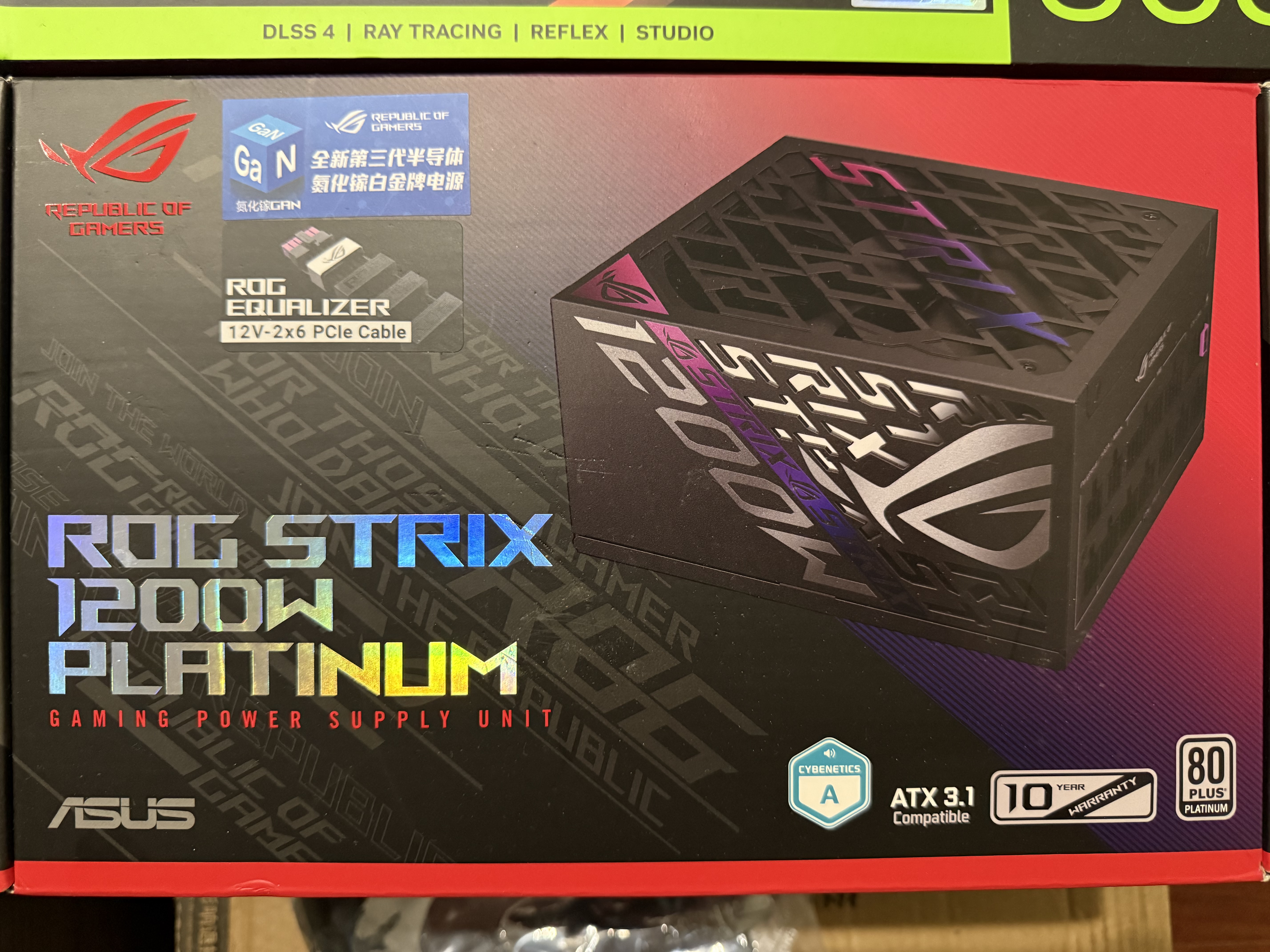华硕ROG 白金雷鹰1200W 氮化镓电源 ATX3/显卡优先稳压/全日系电容/氮化镓/EQUALIZER 实拍图
