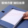 广博（GuangBo）6只100mm加宽中档款塑料档案盒 加厚文件盒资料盒 财务凭证收纳盒 办公用品AW88089蓝色 实拍图