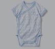 优衣库婴幼儿网眼包臀衣/短袖/1件装宝宝衣服连体衣481772 63 天蓝色 60cm 实拍图