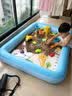 FANCYCHIC沙滩玩具充气池套装室内陶瓷仿瓷决明子沙子沙池组合家用围栏 130款单个沙池赠手泵垫子 实拍图