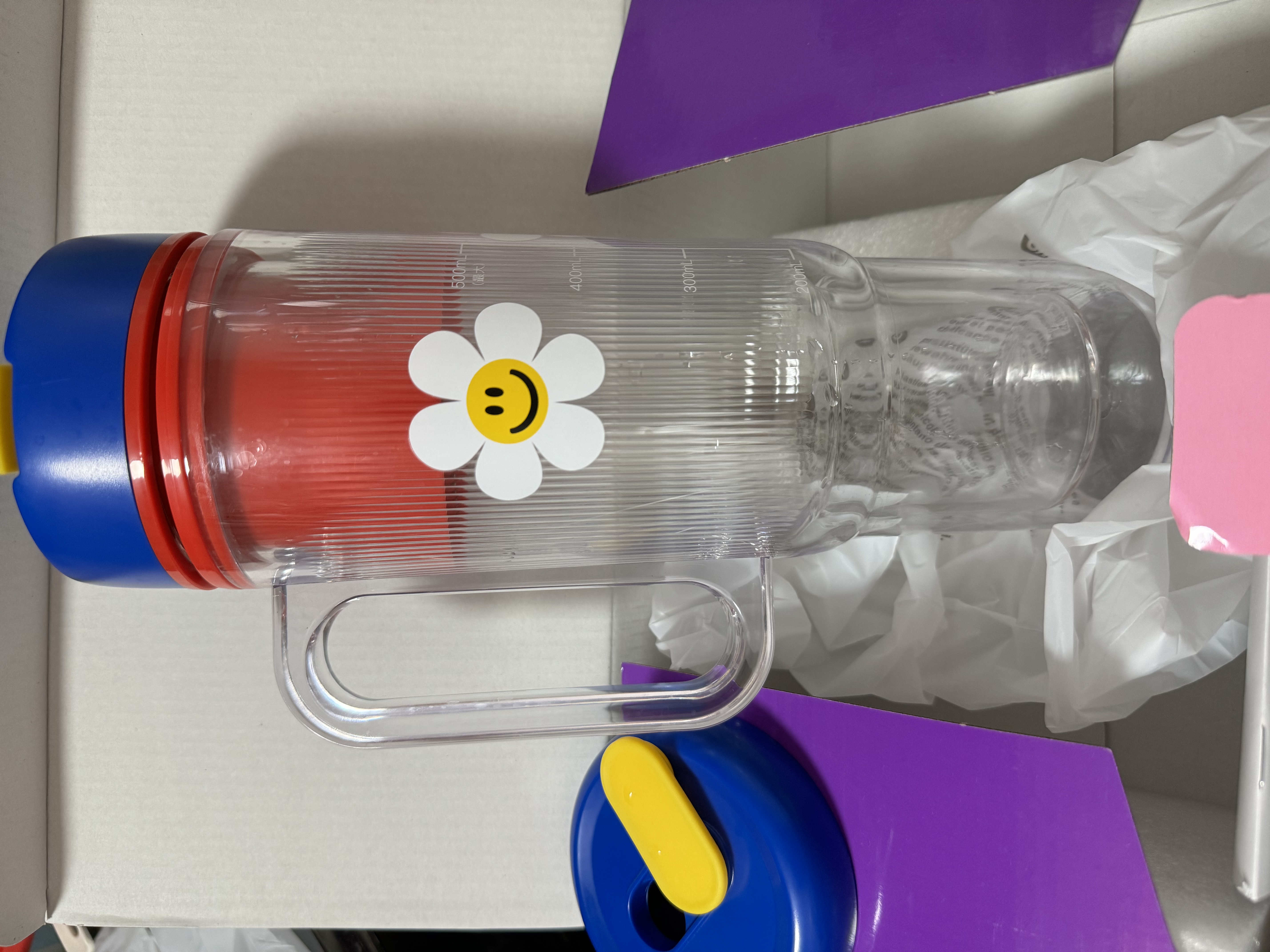 GLASSLOCK盖朗&WiggleWiggle联名冰霸榨汁杯便携式榨汁机玻璃搅拌杯果汁杯七夕情人节送女生礼物 实拍图