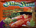 养养（YUMYUM）泰式冬荫功酸辣虾味浓汤面70g*5袋方便面泰国进口 实拍图