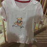 Classic Teddy儿童短袖t恤男女童夏季圆领上衣中小童装半袖衣服夏装 哈喽女织标短袖梦幻粉 100 实拍图