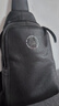 暇步士（Hush Puppies）胸包男头层牛皮腰包简约时尚运动单肩包潮流斜挎包生日礼物 实拍图