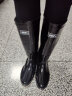 回力雨鞋女时尚户外下雨天防水雨靴水鞋耐磨胶鞋6813黑色高筒39 实拍图