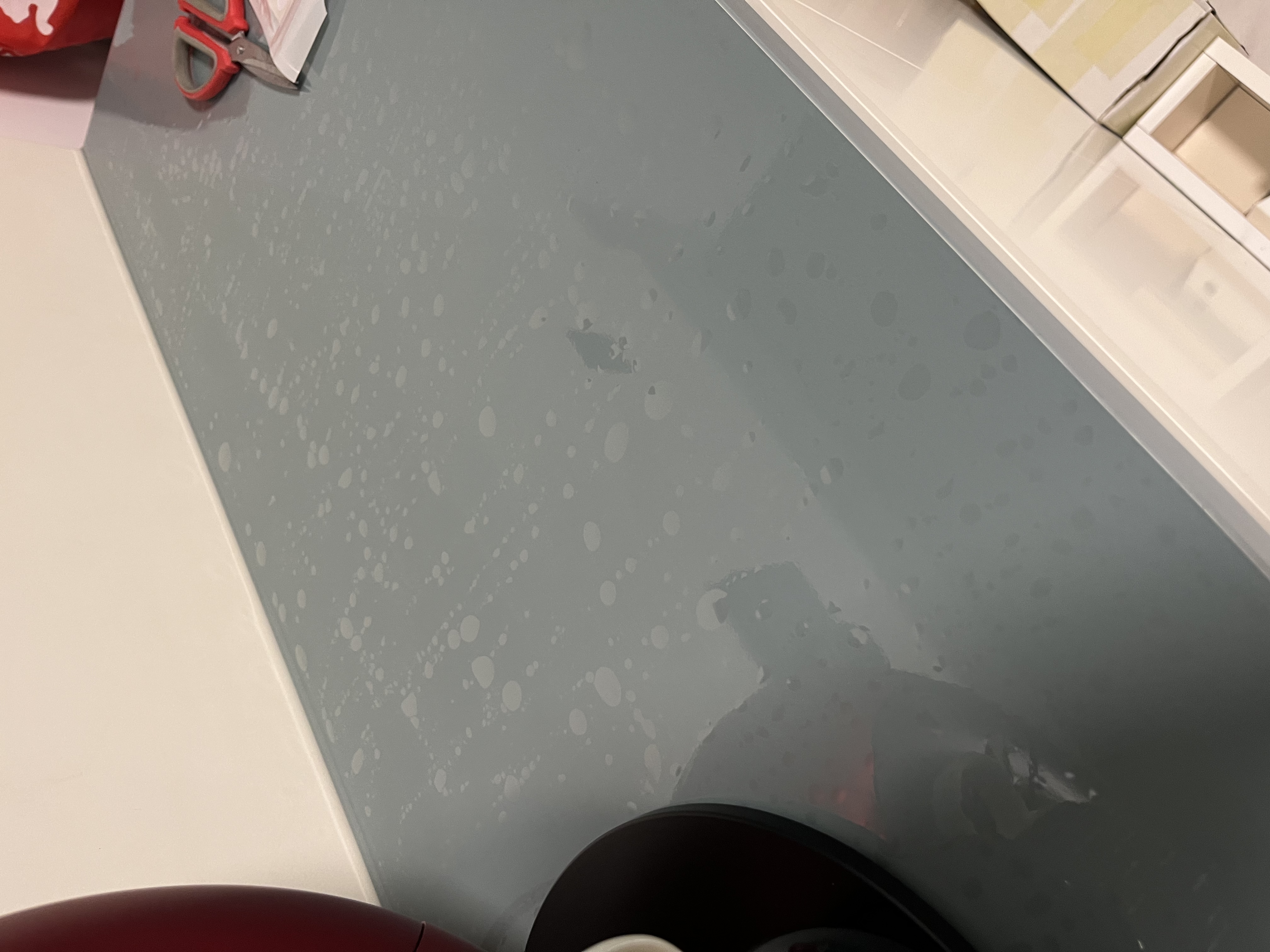 墨斗鱼台面保护膜透明90*160cm耐高温防烫桌面茶几家具自粘透明贴纸 实拍图