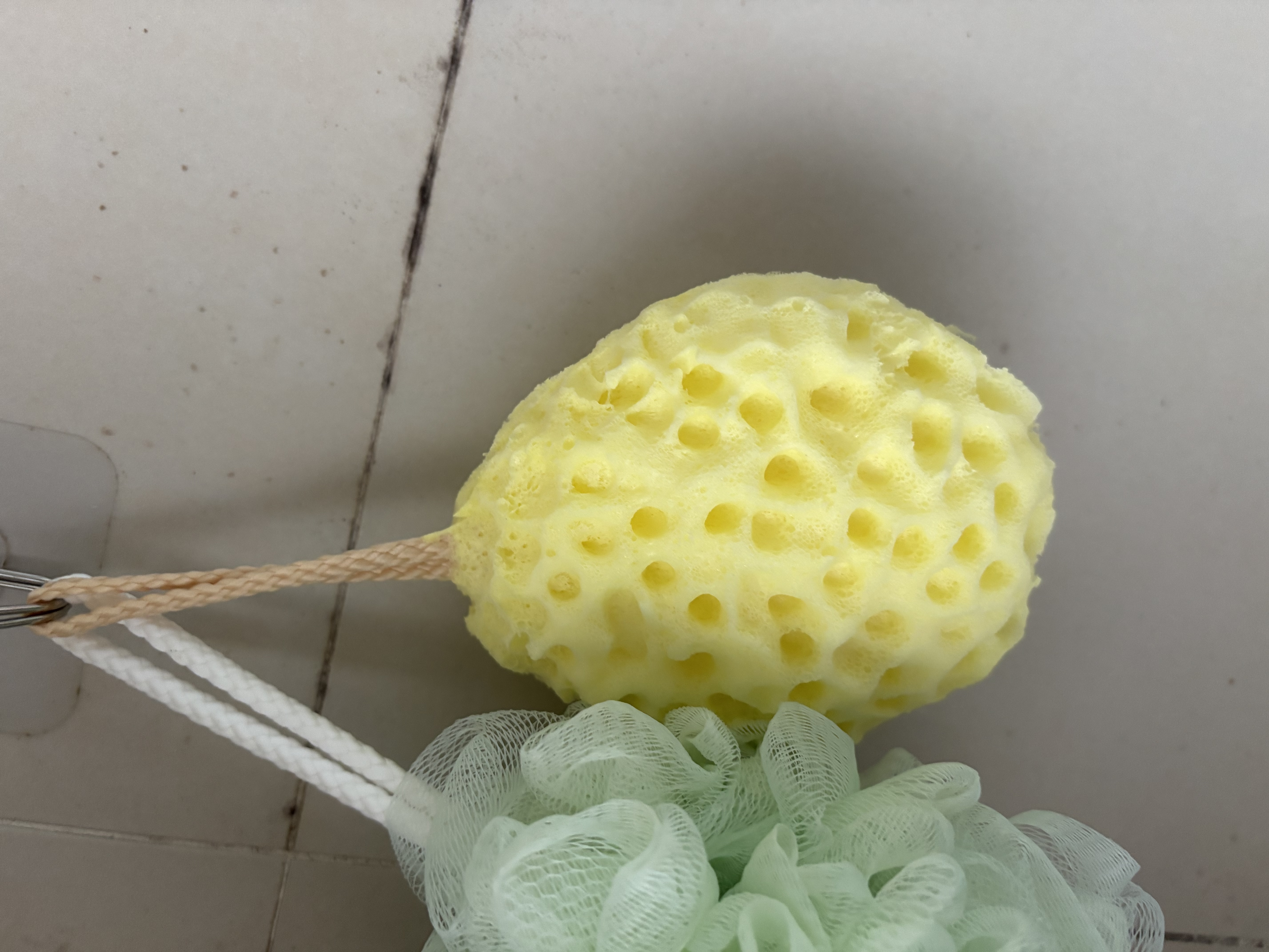 洁比世日式蜂窝沐浴球浴花洗澡海绵2个装儿童搓澡巾洗澡神器男女搓背刷 实拍图