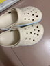 卡骆驰（CROCS）【采销直播】贝雅卡骆班洞洞鞋轻便耐磨一脚蹬休闲鞋|205089 冬日白/彩色-1LI 40 (250mm) 实拍图