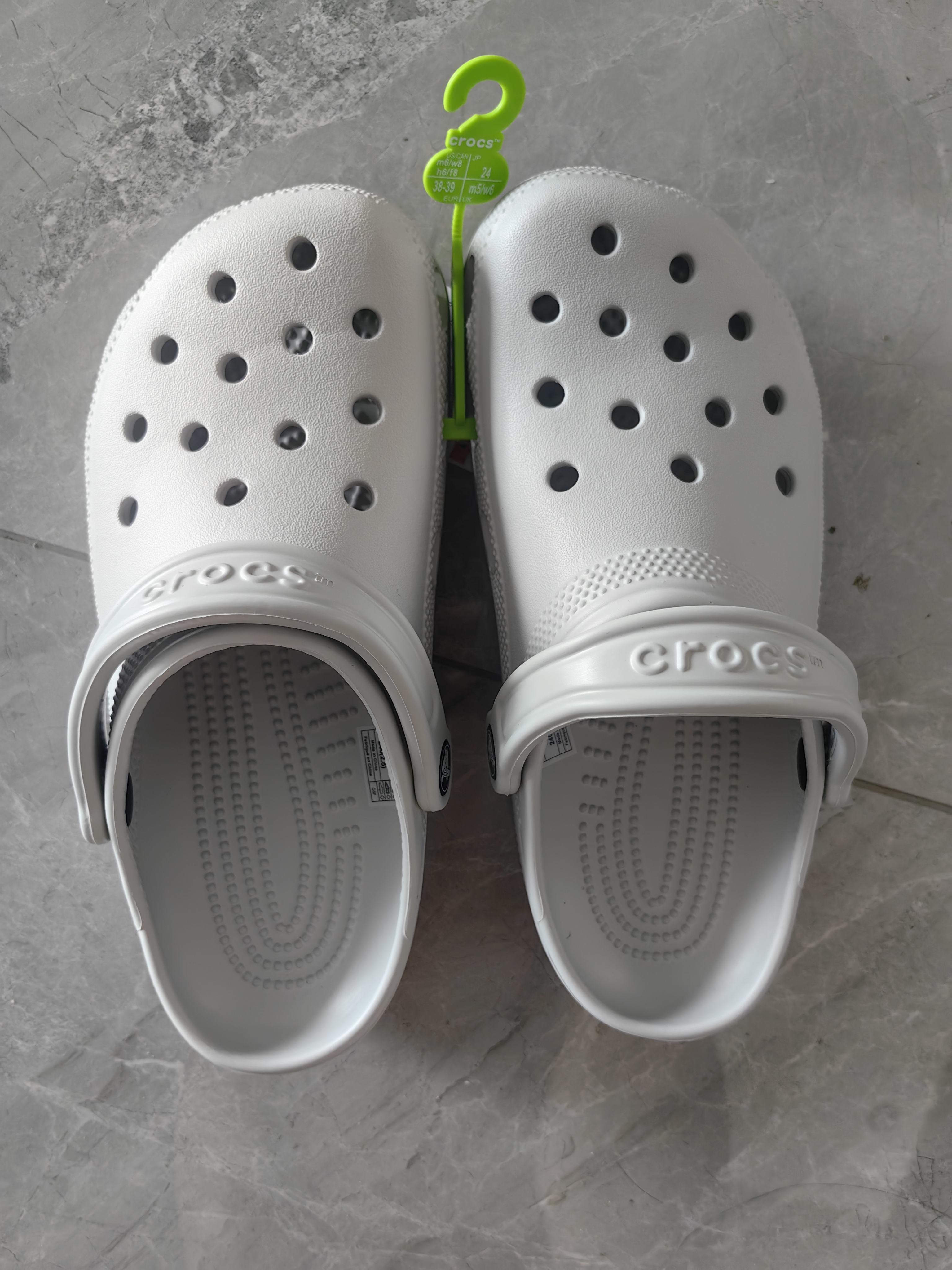 卡骆驰（CROCS）经典洞洞鞋轻便百搭女沙滩鞋包头拖鞋男鞋|10001 大气灰-1FT(含智必星) 40 (250mm) 实拍图