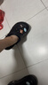 朴西儿童洞洞鞋男女孩夏外穿防滑防臭软底沙滩包头凉拖鞋 烟墨黑33-34 实拍图