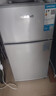 华宝小冰箱迷你小型家用冷藏冷冻两用一级能效出租房宿舍用办公室节能省电双门电冰箱 【一级能效】68L银色【全国联保】 实拍图