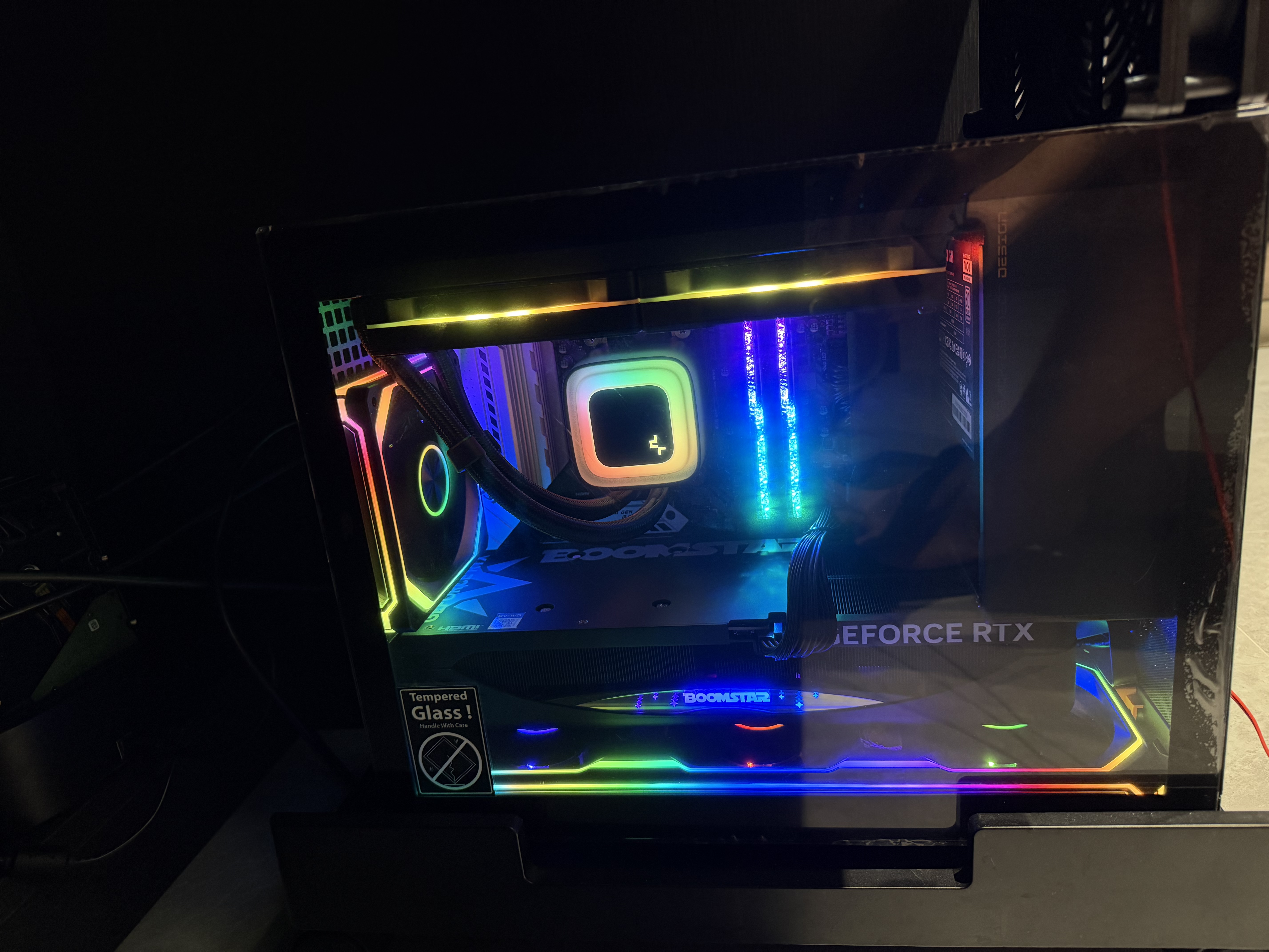 九州风神（DEEPCOOL）冰果240PRO黑色一体式水冷散热器/短管设计/PWM调速水泵/升级高性能ARGB风扇 实拍图
