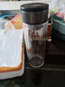 【京东物流配送】高硼硅双层玻璃杯大容量泡茶杯水杯子茶水分离杯 【双层加厚】茶杯350ml1只 实拍图