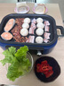 摩飞电器（Morphyrichards）二代多功能锅料理锅家用电火锅电煮锅电蒸锅5L鸳鸯火锅分体定时预约蒸煮炒煎烤肉多用途锅MR9099蓝 实拍图