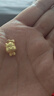 老庙黄金足金十二生肖吊坠黄金项链本命年龙年生肖龙转运珠送男友女友 生肖鸡 约：1.2g 实拍图
