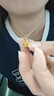 周大福镂空爆闪方糖星星黄金吊坠女约1.45g EOF1392生日礼物 实拍图