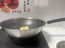 九阳（Joyoung）炒锅不粘锅304不锈钢蜂窝耐磨平底炒菜锅炉灶通用32cm可视可立盖 实拍图