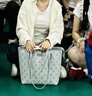 Kappa卡帕 正品托特包女大容量通勤单肩包手提电脑包七夕情人节礼物 海盐薄荷灰中号【可放14寸电脑】 实拍图