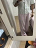 优衣库麻混纺舒适长裤/常规款女装/休闲裤26春夏新款482246 50 浅绿色 M 实拍图