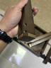 家逸（JIAYI）实木小凳子中式方凳家用创意高方凳脚凳餐凳梳妆凳化妆凳 胡桃色-单把【铜素款】 实拍图