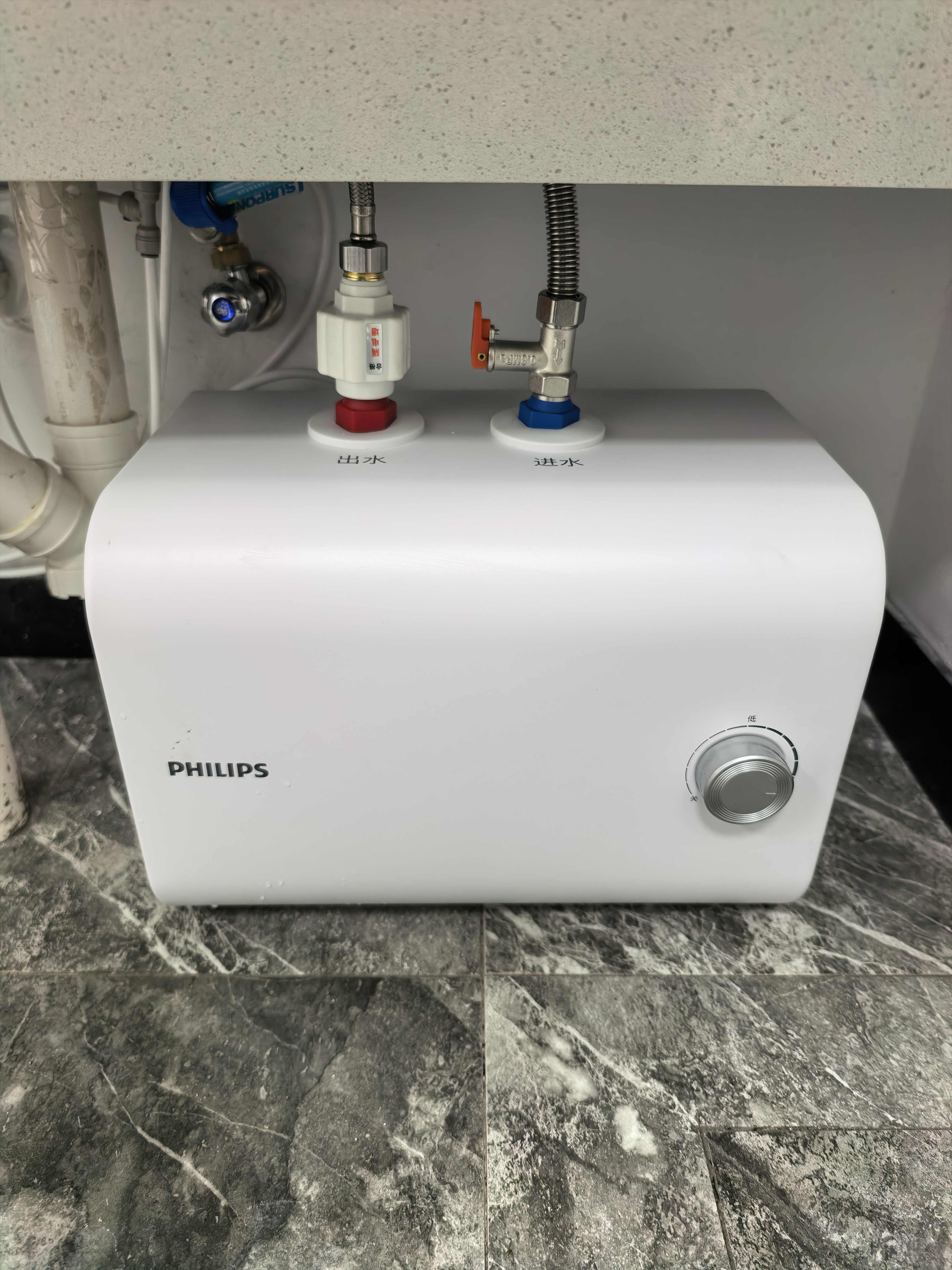 飞利浦（PHILIPS）10升小厨宝电热水器一级能效节能 2200W速热家用厨房热水宝台下 国家补贴15% AWH1017/93(100UA) 实拍图