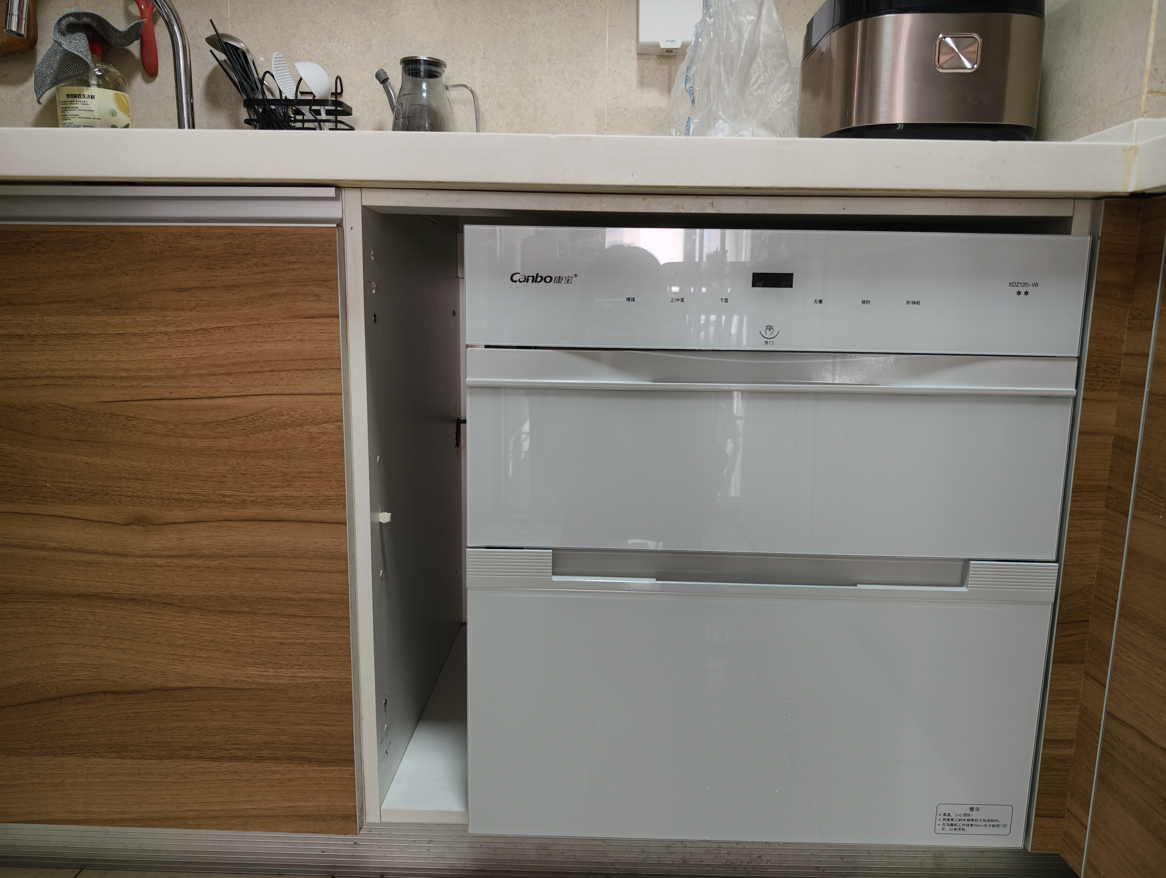 康宝（Canbo）120L磐石304不锈钢消毒柜嵌入式家用母婴烘干二星巨量消毒碗柜政府补贴XDZ120-V6 俩版本随机发货 实拍图