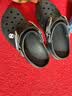 CROCS卡骆驰经典特林洞洞鞋男女同款拖鞋耐磨休闲鞋一脚蹬鞋|206340 黑色-001 43 (270mm) 实拍图