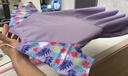 佑游儿童泳衣女童女孩夏可爱连衣裙平角青少年泳装三件套32625紫色4XL 实拍图