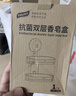 太力【销量NO.1】肥皂盒壁挂式卫生间香皂盒免打孔吸盘置物架沥水双层 实拍图